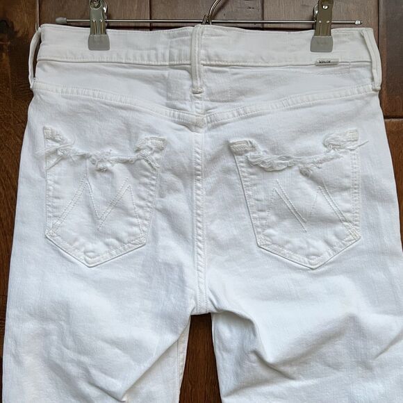 Mother Superior Size 26 White Distressed The Dutchie Ankle Jaws EUC - Picture 11 of 16
